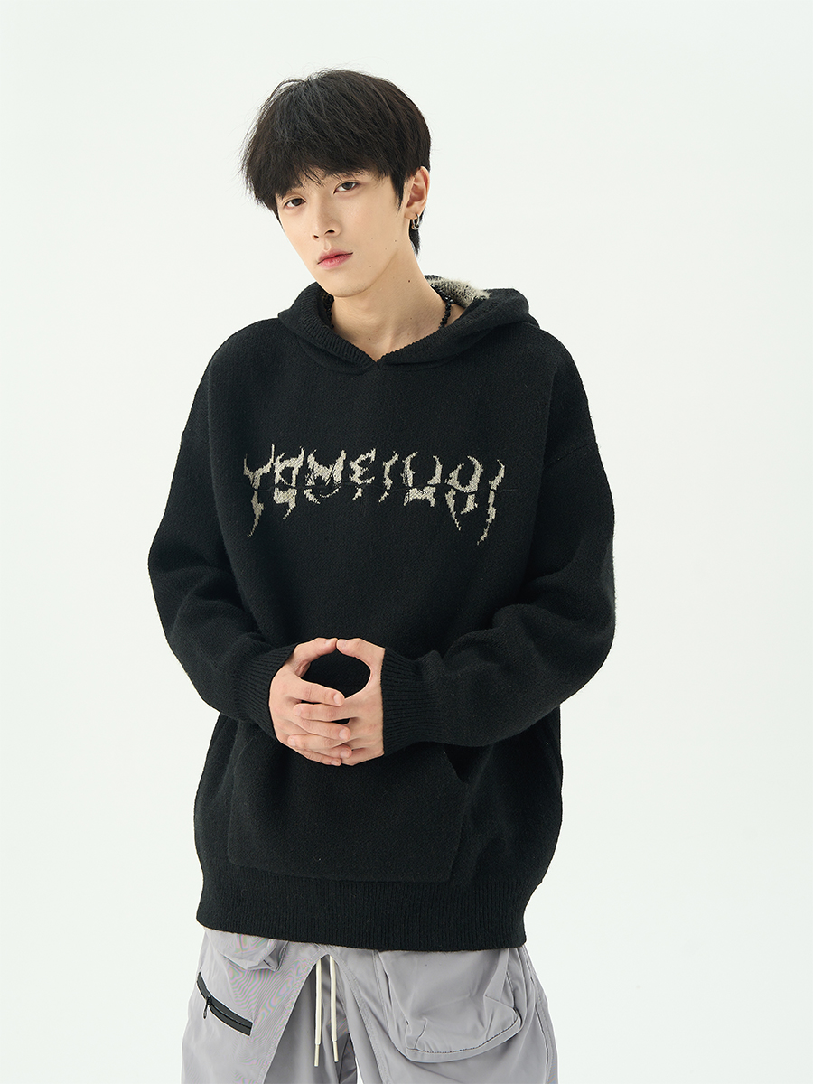 American Idle Style Men's Niche Hooded Sweater Image 4