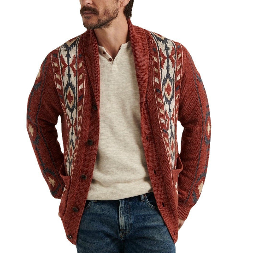 Lapel Brocade Sweater Image 8