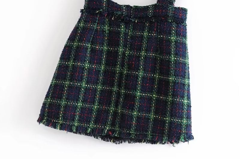 Women's Twill Soft Vest Camisole Skirt