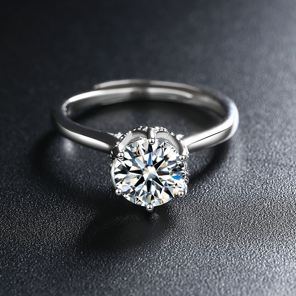 S925 Sterling Silver Diamond Ring Image 2