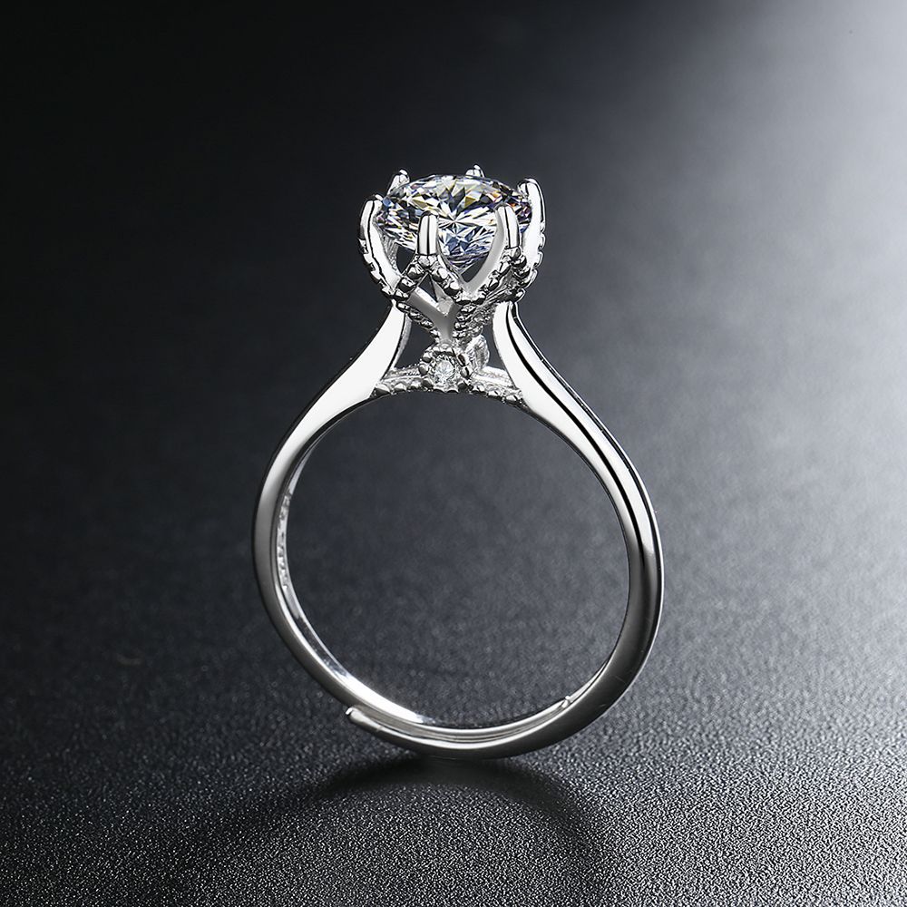 S925 Sterling Silver Diamond Ring Image 3