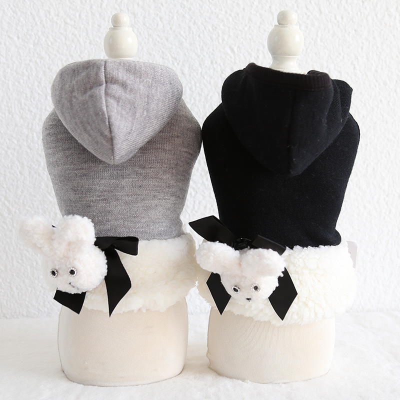 Three-dimensional Rabbit Wool Coat displayed