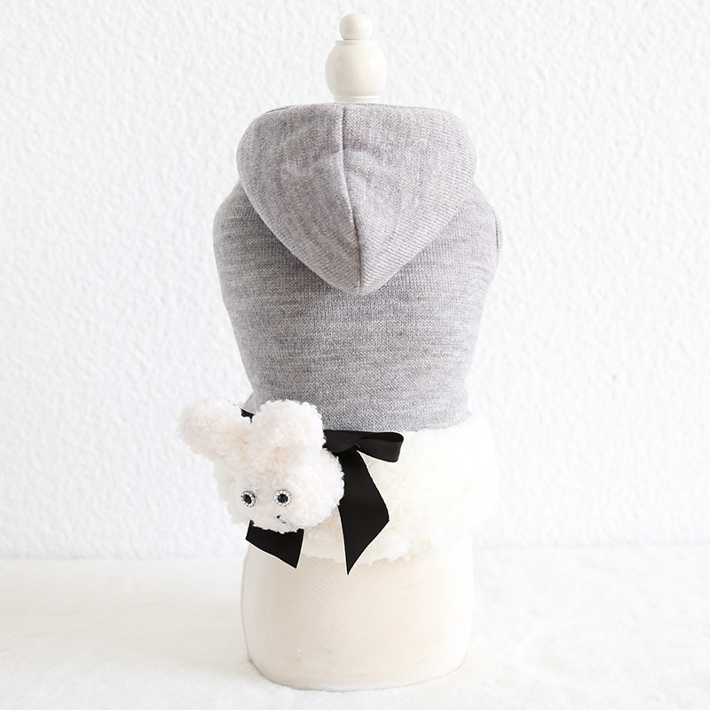 Pet wearing Three-dimensional Rabbit Wool Coat