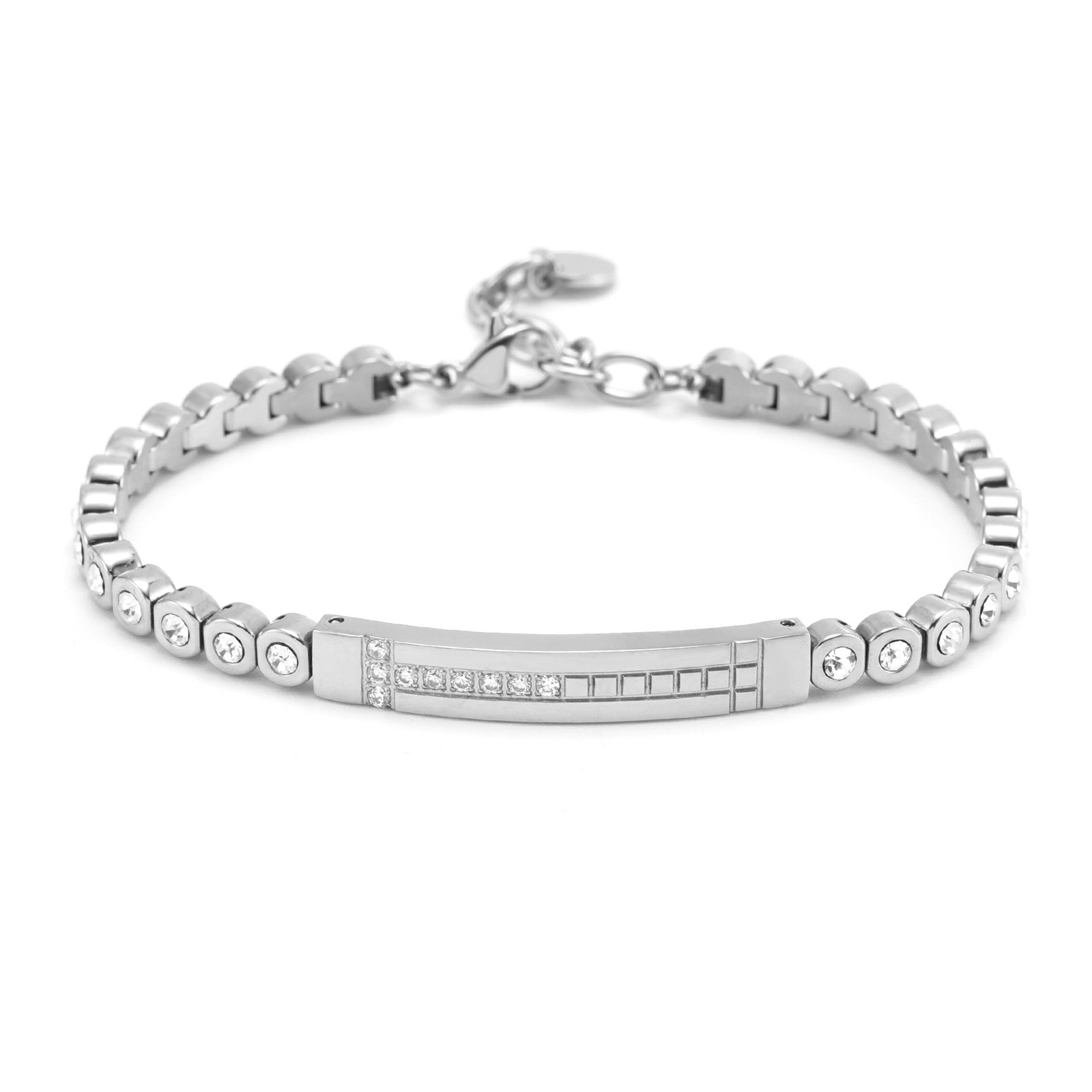 Popular Light Luxury High-grade Inlaid Stone Double T Bracelet Image 7