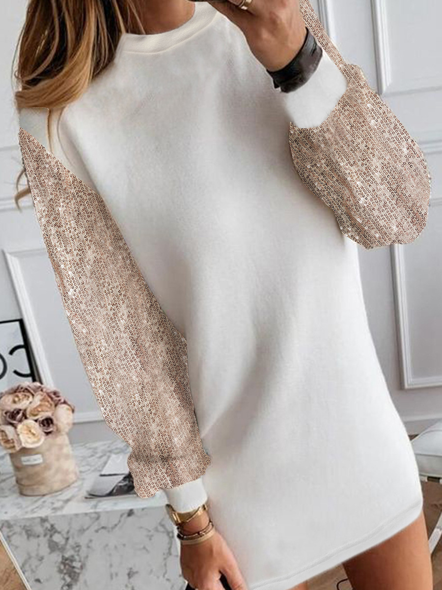 Pullover Round Neck Short Skirt 3