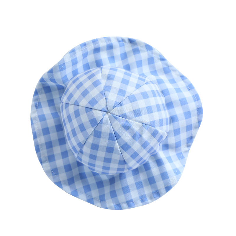 Pet Cute Fashion Plaid Sun Hat Image 8