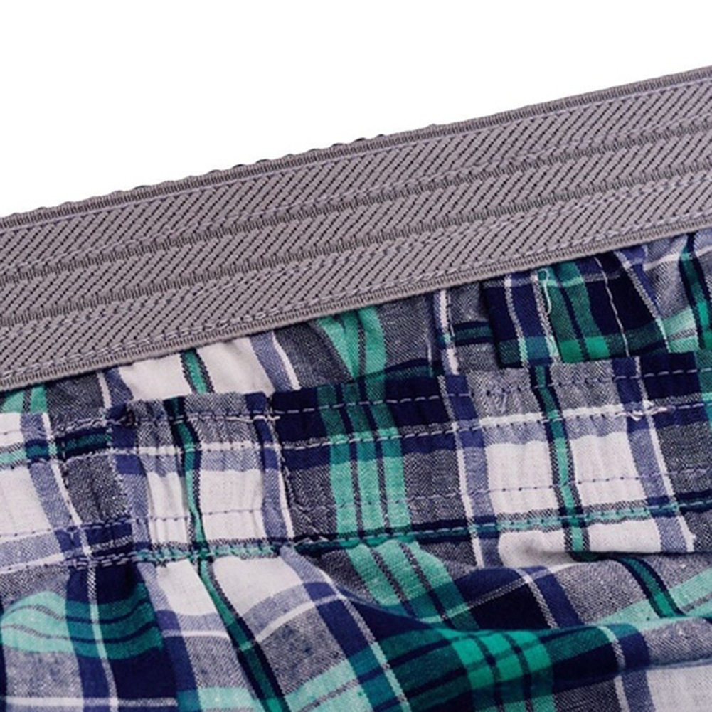 Men's Cotton Plaid Boxer Shorts Care Instructions - Hand Wash Cold Water