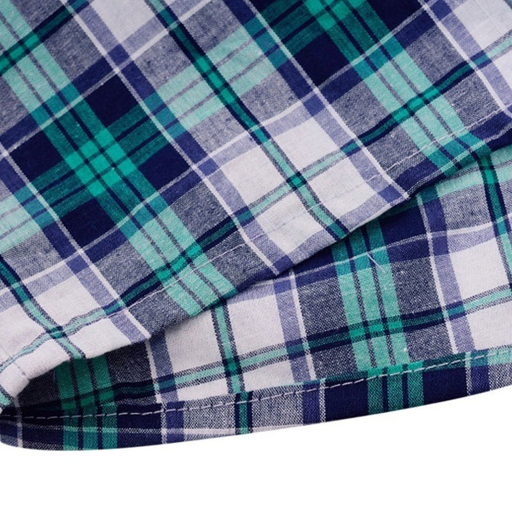 Men's Cotton Plaid Boxer Shorts - Size Measurement Guide