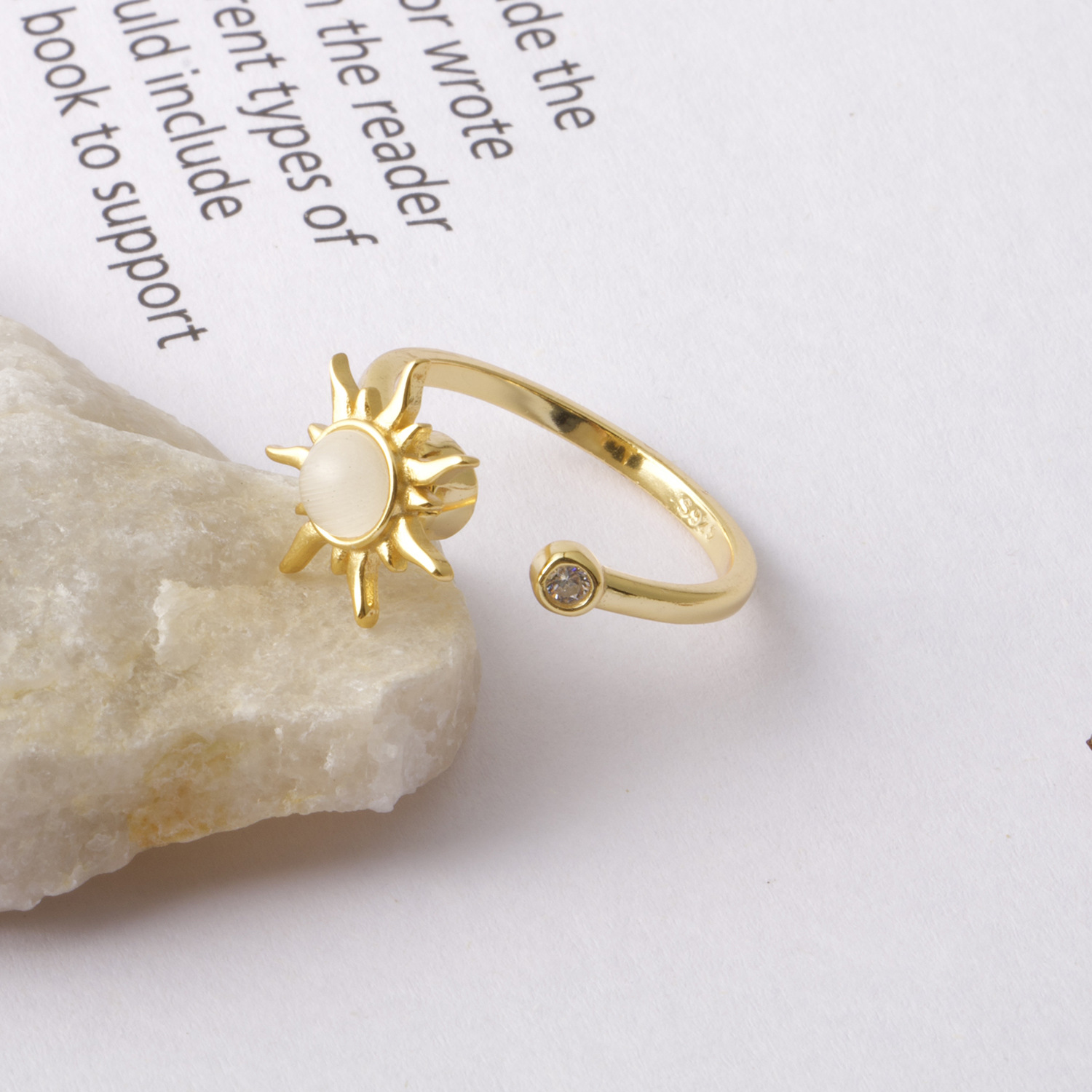 S925 Sterling Silver Anxiety Spinning Ring 4