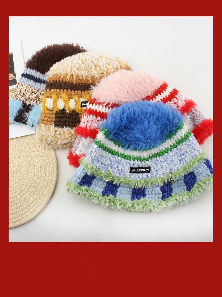 Crochet Woolen Bucket Hat - Details