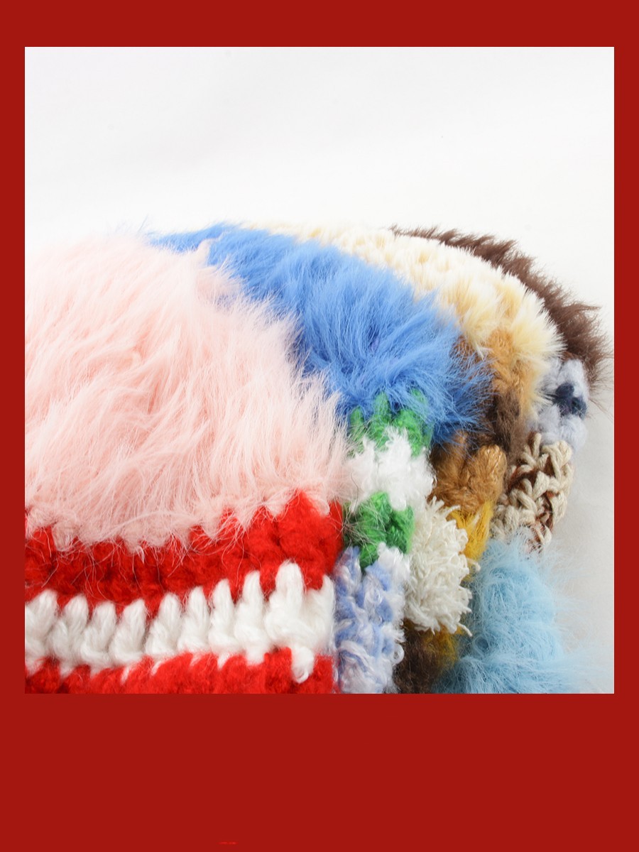 Crochet Woolen Bucket Hat - Back View