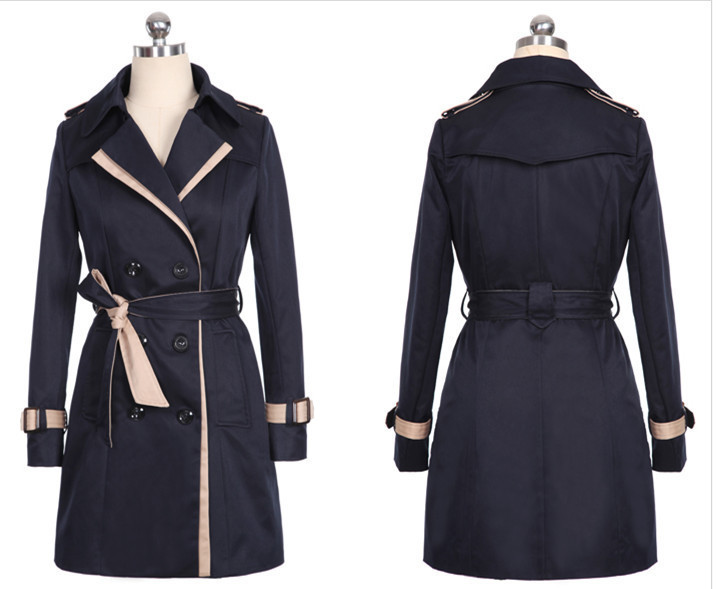 Ladies Autumn Trench Coat Image 5