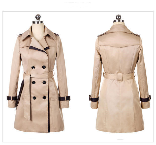 Ladies Autumn Trench Coat Image 6
