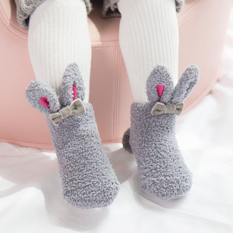 Winter Coral Fleece Baby Girls Socks