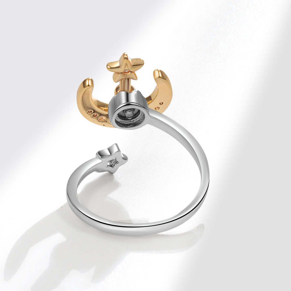 Star Moon Spinning Ring - Image 5