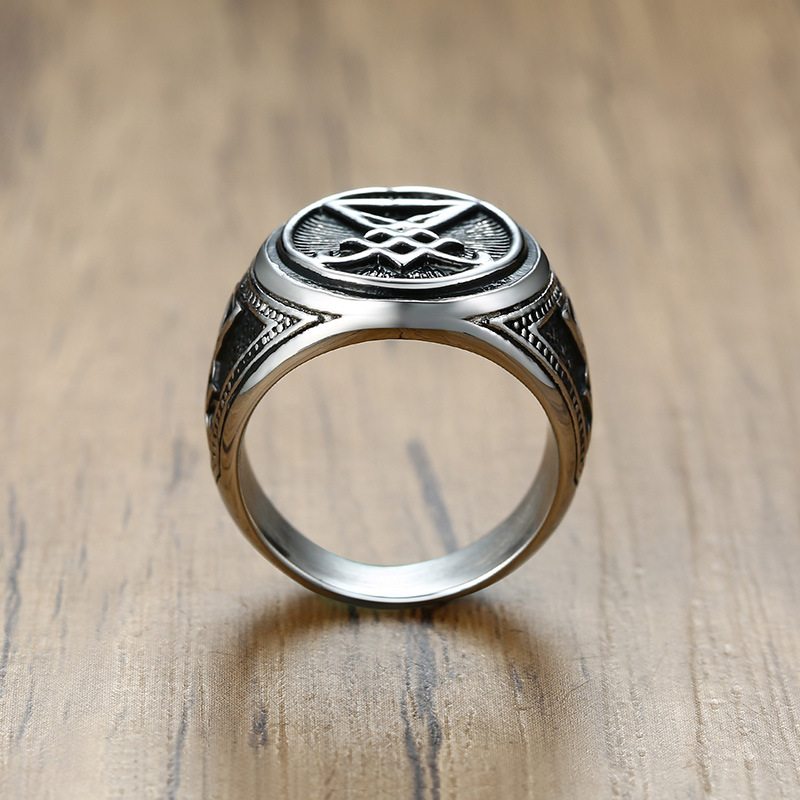 Men's Steel Titanium Steel Ring 5