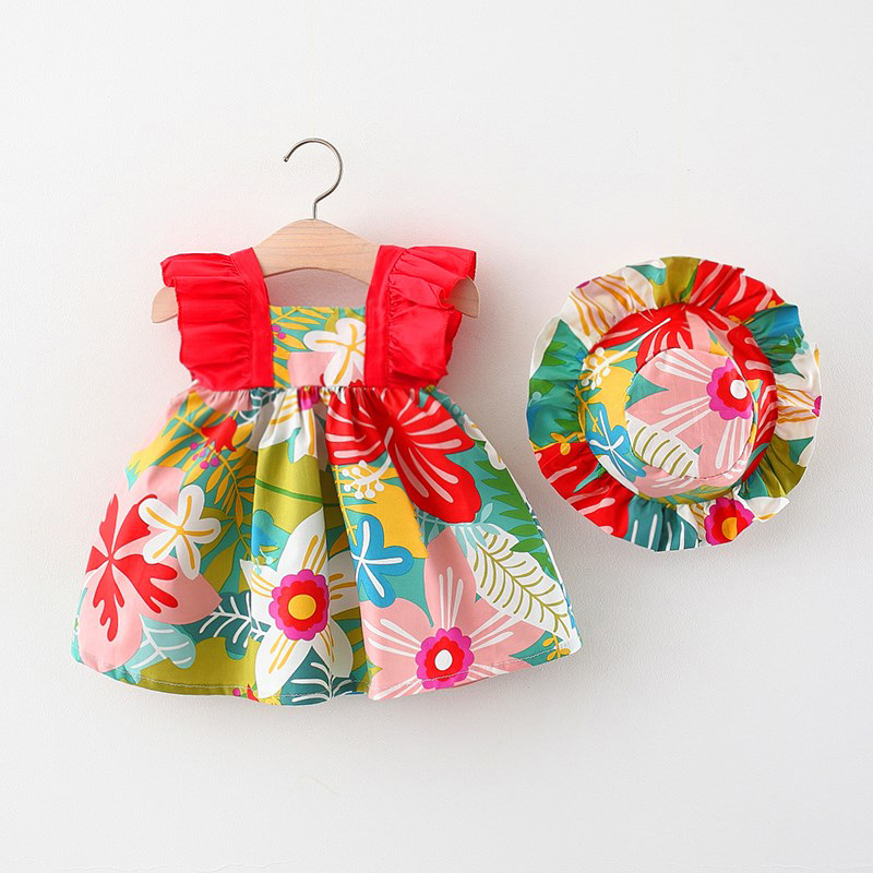 Summer New Girls' Small Flower Dress Image 4