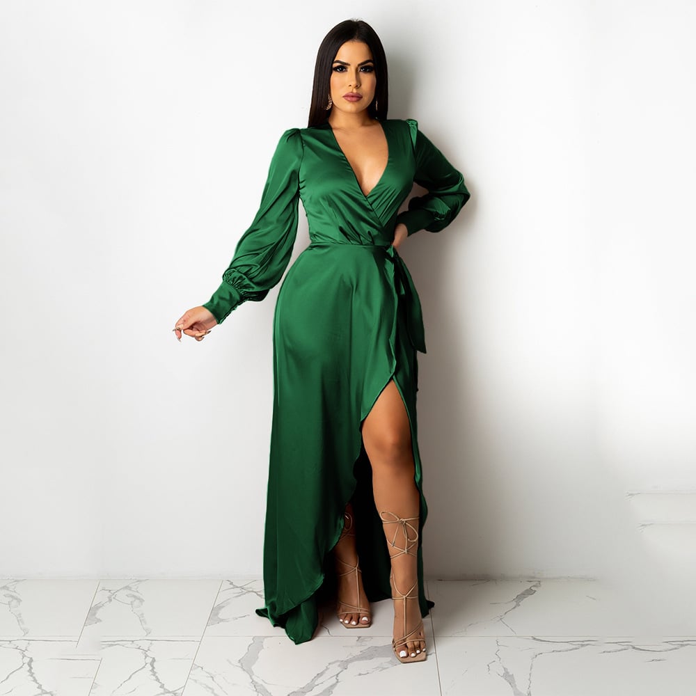 Vestido de mujer con escote en V Imagen 7