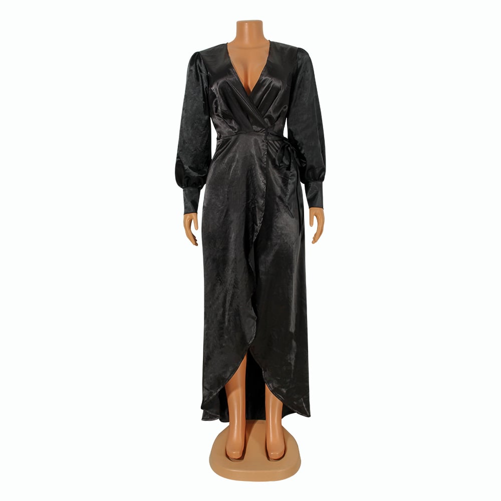 Vestido de mujer con escote en V Imagen 8