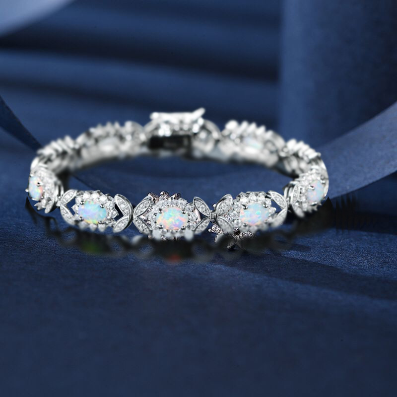 Jewelry Fashion Zircon Opal Bracelet Image 4