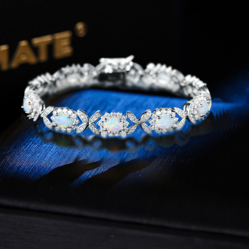 Jewelry Fashion Zircon Opal Bracelet Image 5