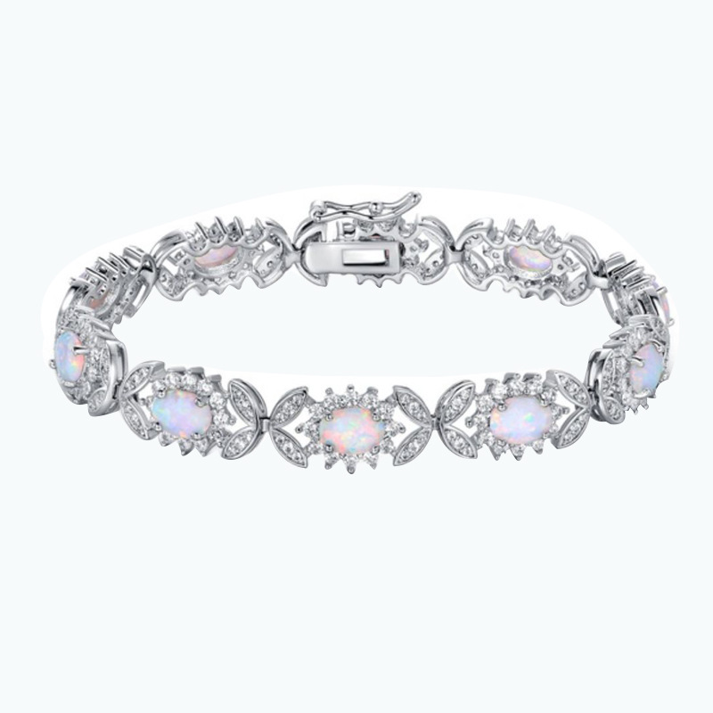Jewelry Fashion Zircon Opal Bracelet Image 3