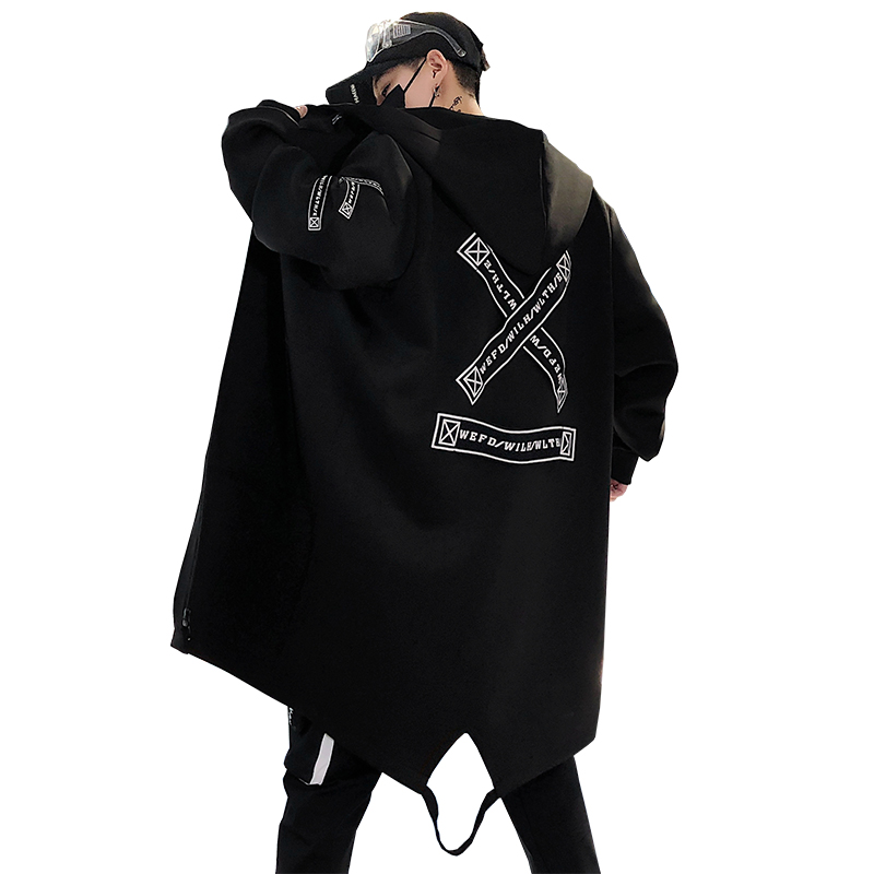 Mid-length Plus Velvet Coat - Side View