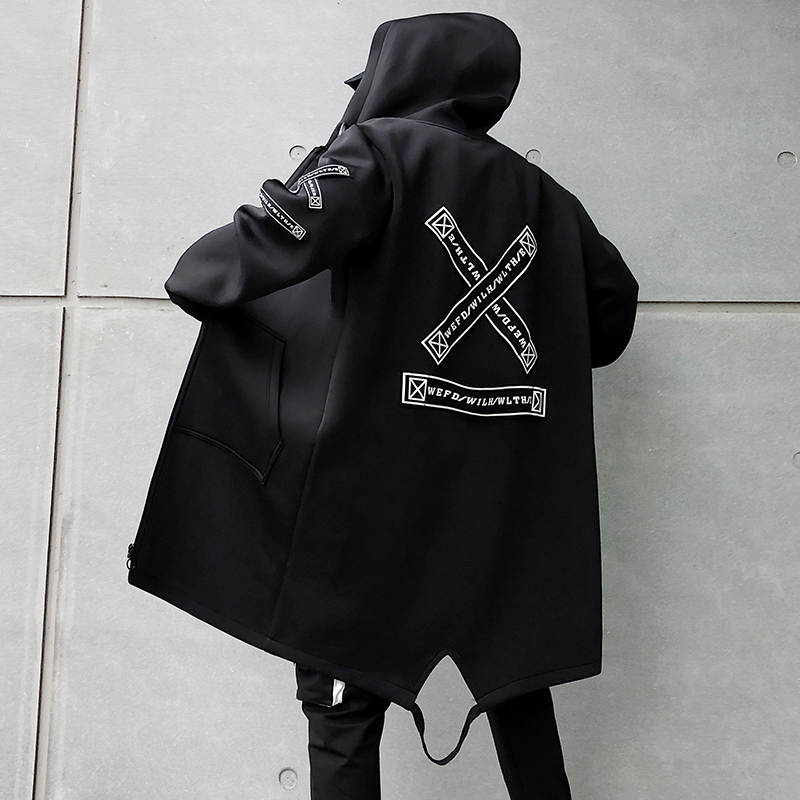 Mid-length Plus Velvet Coat - Detail View