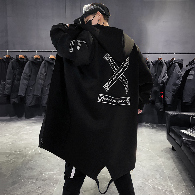 Mid-length Plus Velvet Coat - Back View