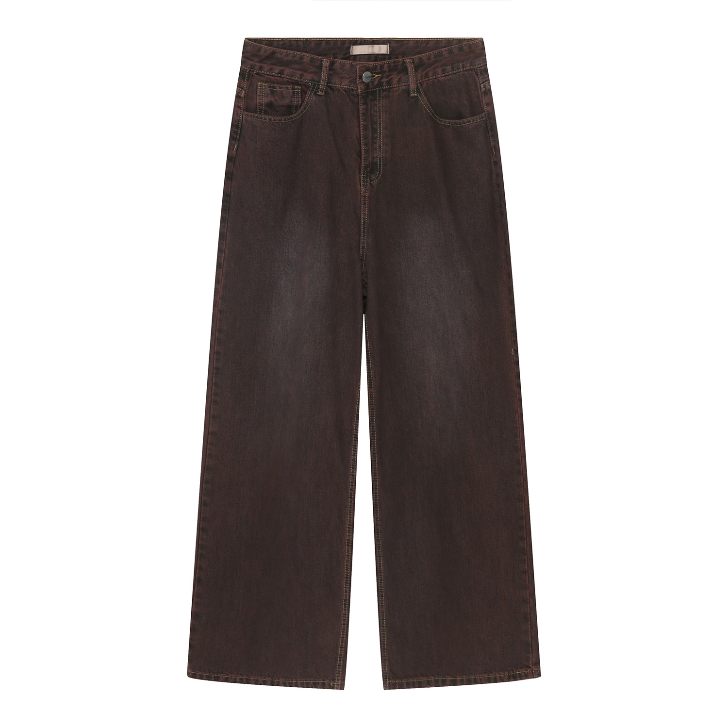 Basic Style Straight Loose Jeans - Image 9