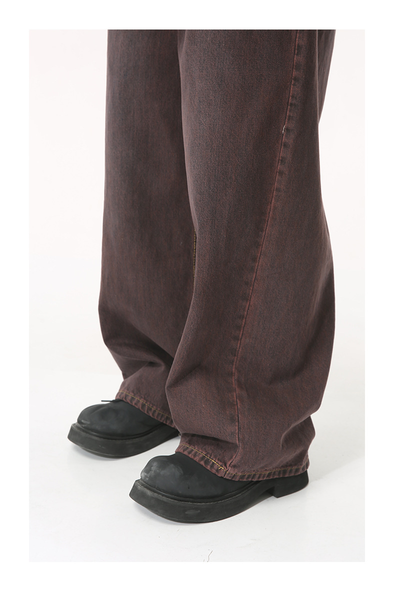 Basic Style Straight Loose Jeans - Image 6
