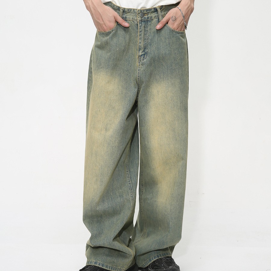 Basic Style Straight Loose Jeans - Image 5