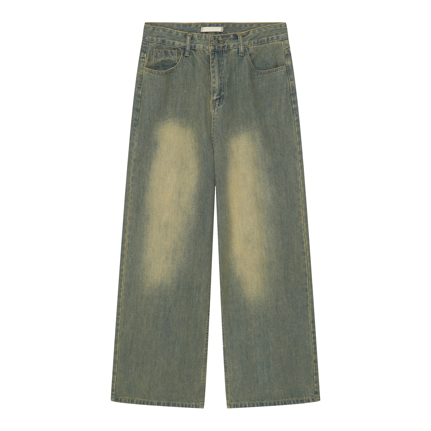 Basic Style Straight Loose Jeans - Image 2
