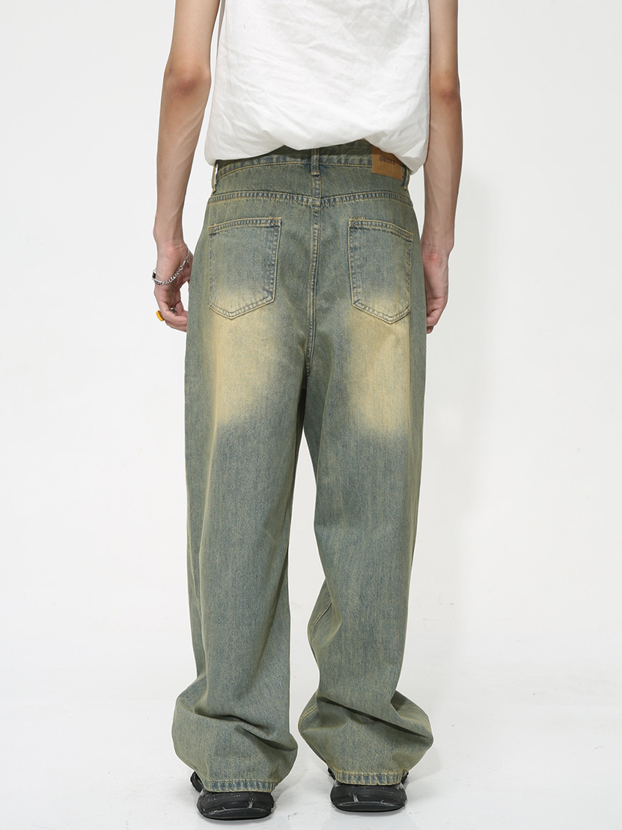 Basic Style Straight Loose Jeans - Image 3
