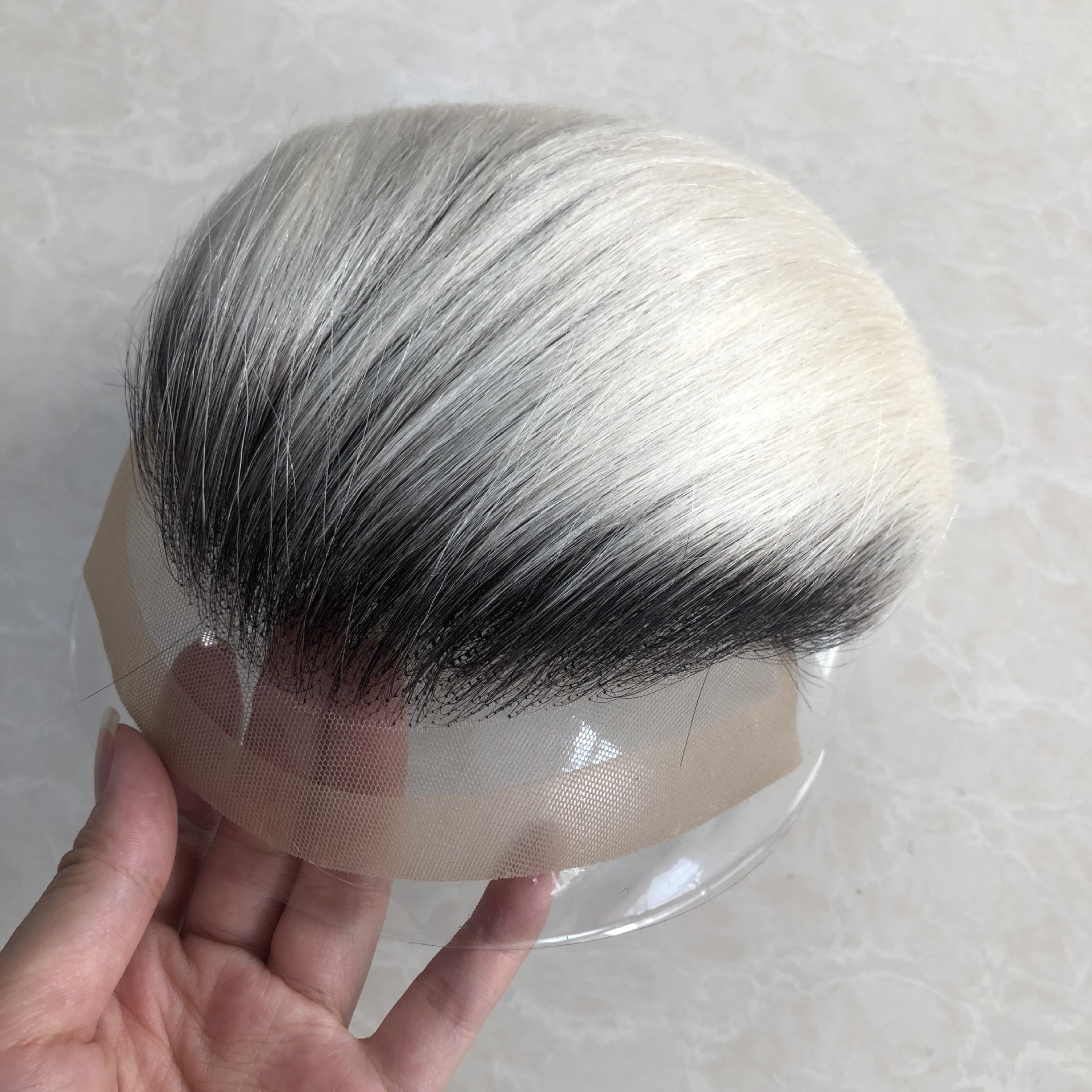 Real Human Hair Men Hair Piece Image 3