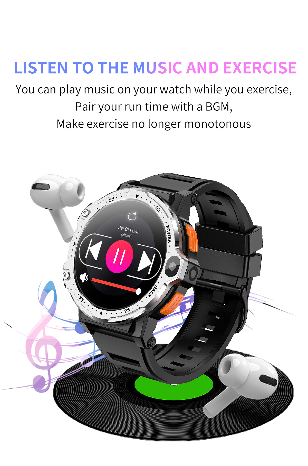 AP6 Smart Watch Side View