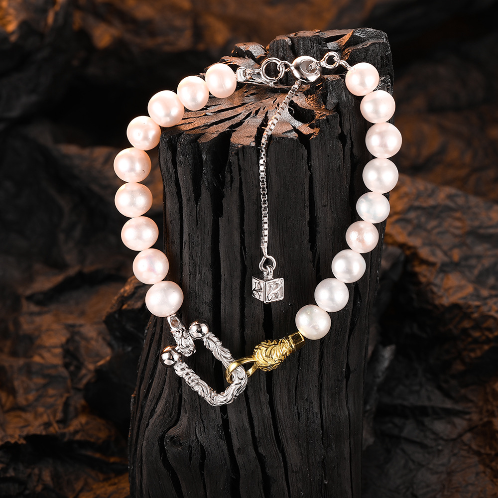 S925 Sterling Silver Freshwater Pearl Bracelet Image 4