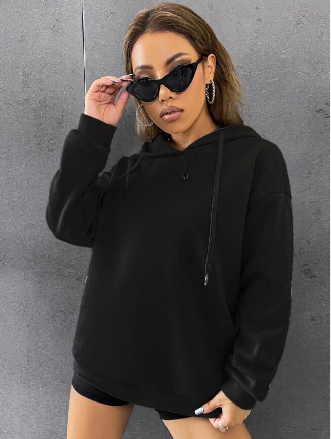 Women's Long-sleeved Solid Color Pullover Sweater Top 3