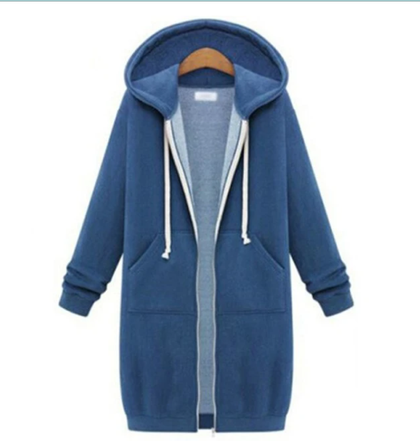 Hooded Long-sleeved Winter Sweater Image 4