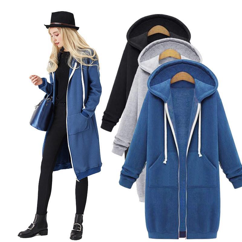Hooded Long-sleeved Winter Sweater Image 1