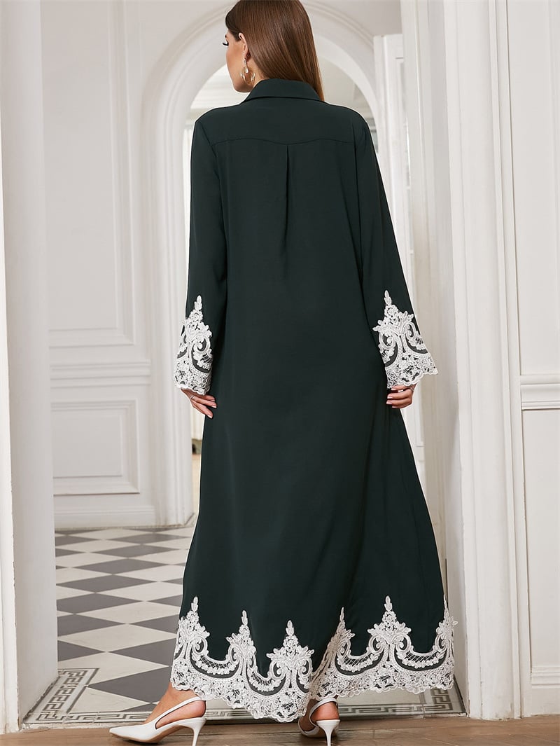 Middle East Arab Blouse Lace Cardigan Lace Dress Image 7