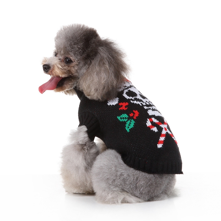 Dog Christmas Coat Skull Sweater 10