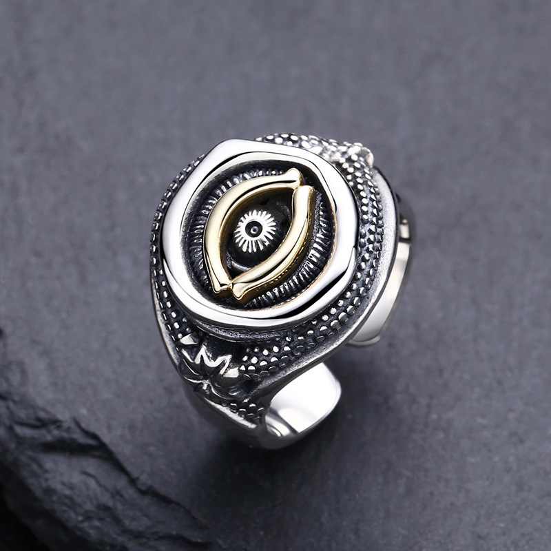 Sterling Silver Eye Of God Ring 4