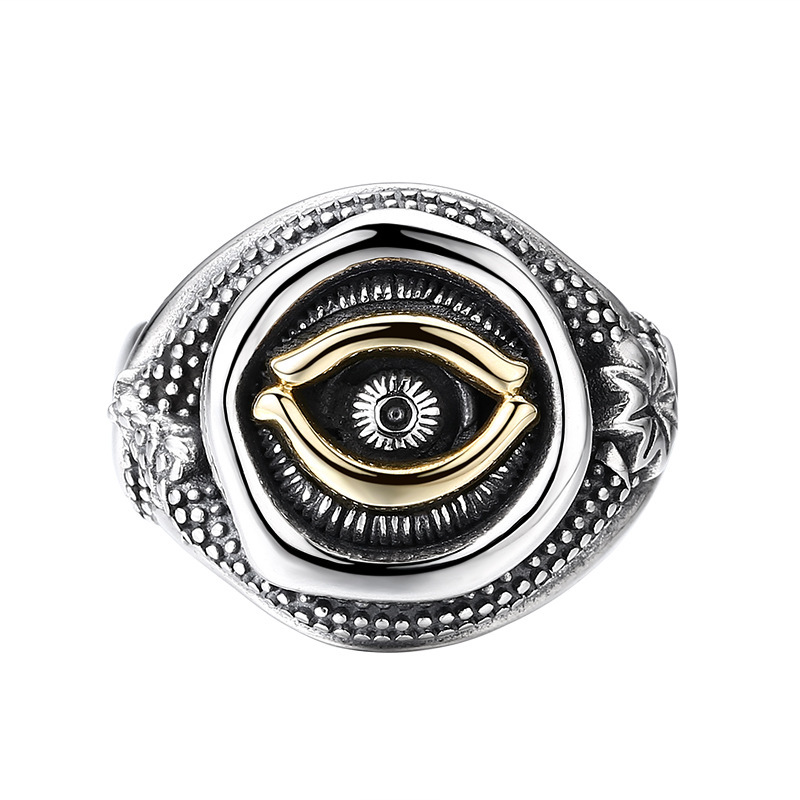 Sterling Silver Eye Of God Ring 3