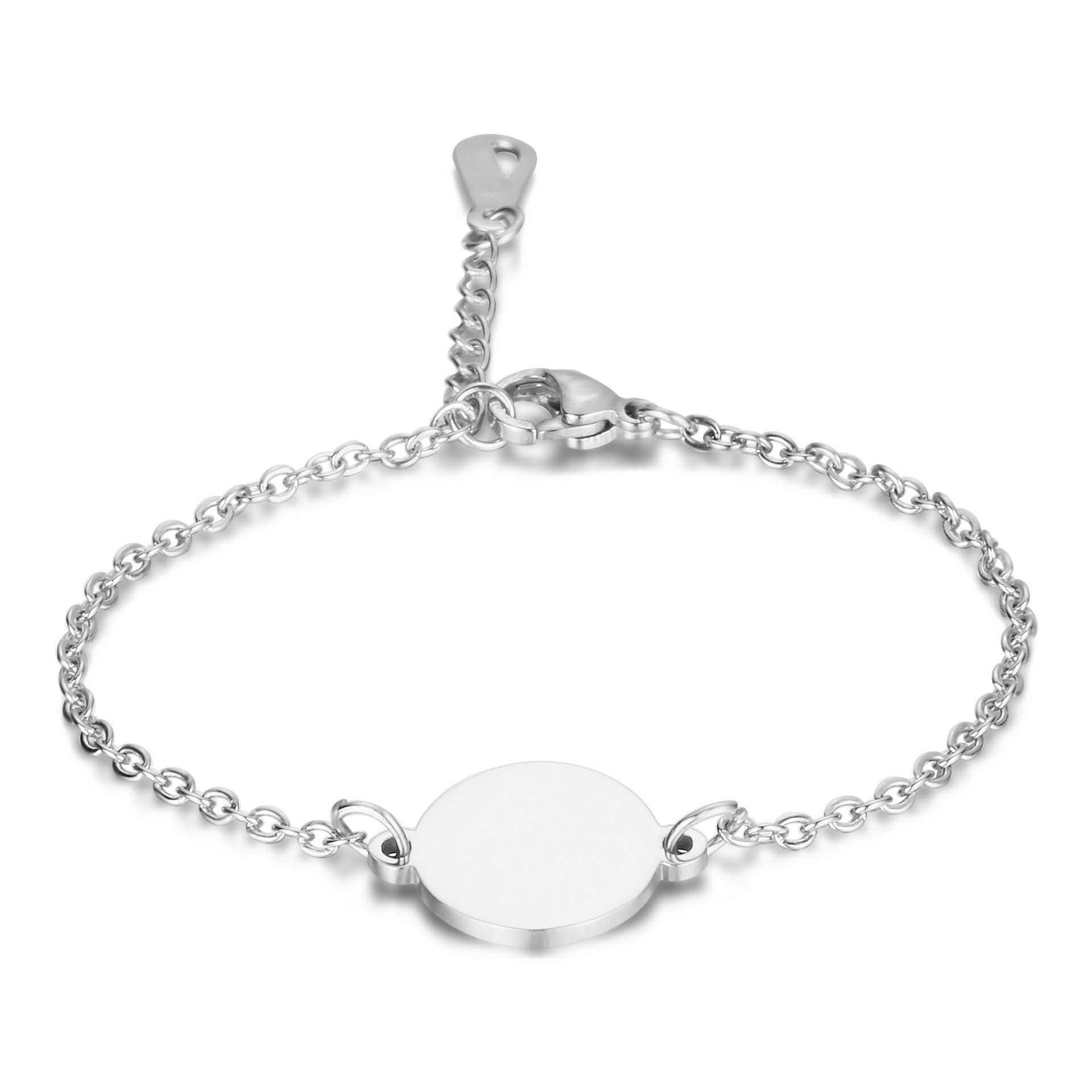 Simple All-match Titanium Steel Bracelet - Gun Black