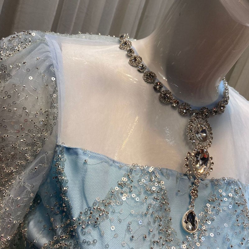 Rhinestone Embellished Dress Image 9
