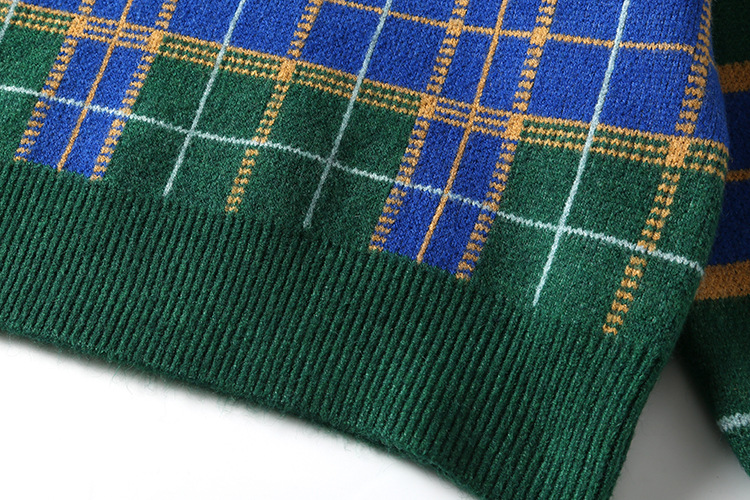 Striped Plaid Sweater Image 6