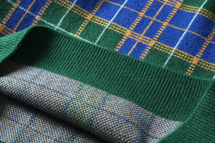 Striped Plaid Sweater Image 10