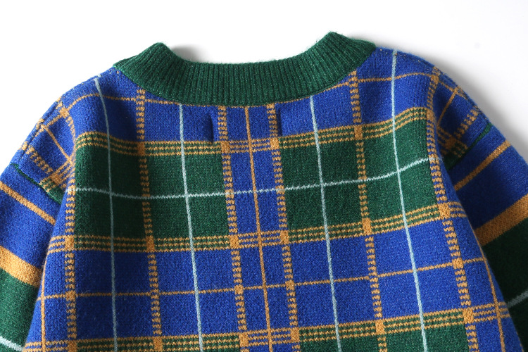 Striped Plaid Sweater Image 14