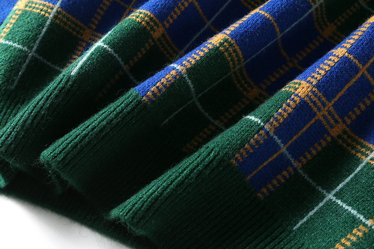 Striped Plaid Sweater Image 8